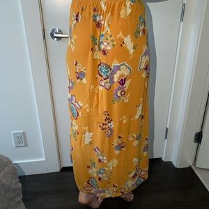 Floral Yellow Skirt